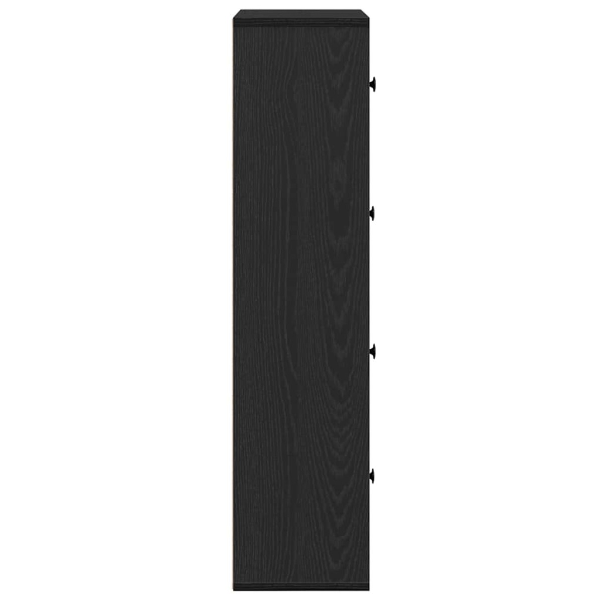 vidaXL Βιβλιοθήκη Μαύρη Δρυς 60x24x101,5 εκ. Κατασκευασμένο ξύλο