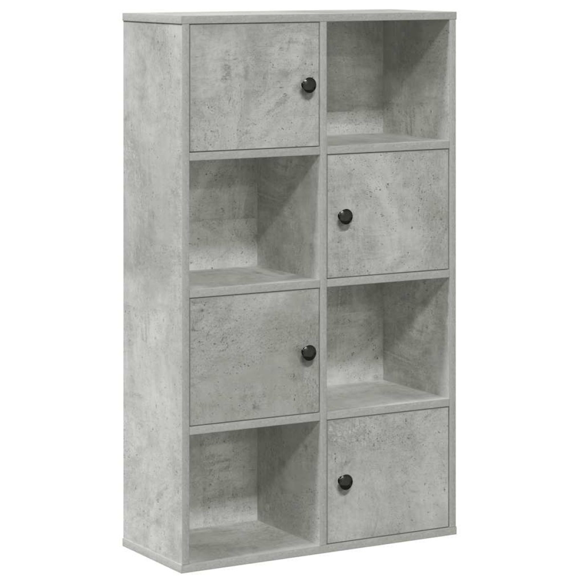 vidaXL Βιβλιοθήκη Γκρι Σκυροδέματος 60x24x101,5 εκ. Επεξεργ. Ξύλο
