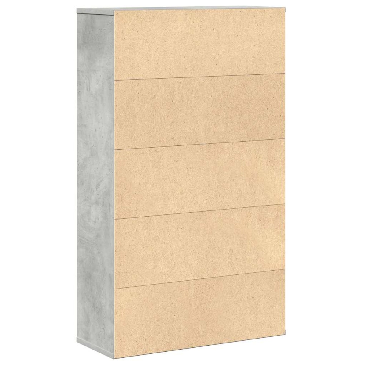 vidaXL Βιβλιοθήκη Γκρι Σκυροδέματος 60x24x101,5 εκ. Επεξεργ. Ξύλο