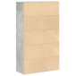 vidaXL Βιβλιοθήκη Γκρι Σκυροδέματος 60x24x101,5 εκ. Επεξεργ. Ξύλο