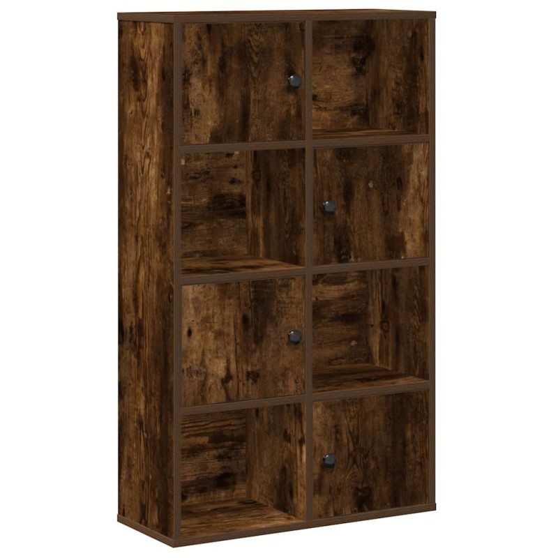 vidaXL Βιβλιοθήκη Καπνιστή Δρυς 60x24x101,5 εκ. από Επεξεργασμένο Ξύλο