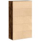 vidaXL Βιβλιοθήκη Καπνιστή Δρυς 60x24x101,5 εκ. από Επεξεργασμένο Ξύλο