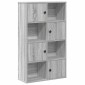 vidaXL Βιβλιοθήκη Γκρι Sonoma 60x24x101,5 εκ. από Επεξεργασμένο Ξύλο