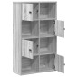 vidaXL Βιβλιοθήκη Γκρι Sonoma 60x24x101,5 εκ. από Επεξεργασμένο Ξύλο