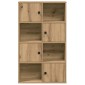 vidaXL Βιβλιοθήκη Αρτισιανή Δρυς 60x24x101,5 εκ. Επεξ. Ξύλο