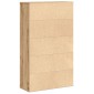 vidaXL Βιβλιοθήκη Αρτισιανή Δρυς 60x24x101,5 εκ. Επεξ. Ξύλο
