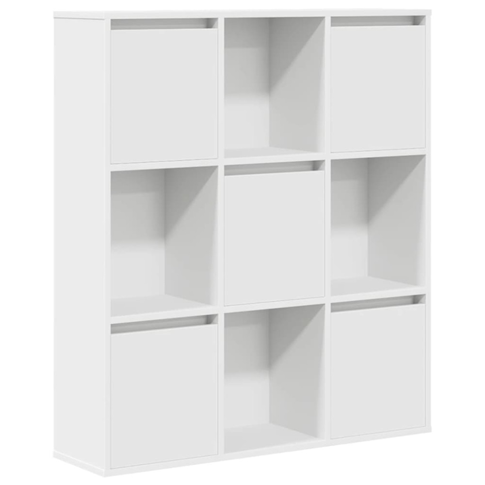 vidaXL Βιβλιοθήκη Λευκή 89x24x101,5 εκ. από Επεξεργασμένο Ξύλο