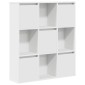 vidaXL Βιβλιοθήκη Λευκή 89x24x101,5 εκ. από Επεξεργασμένο Ξύλο