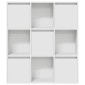 vidaXL Βιβλιοθήκη Λευκή 89x24x101,5 εκ. από Επεξεργασμένο Ξύλο