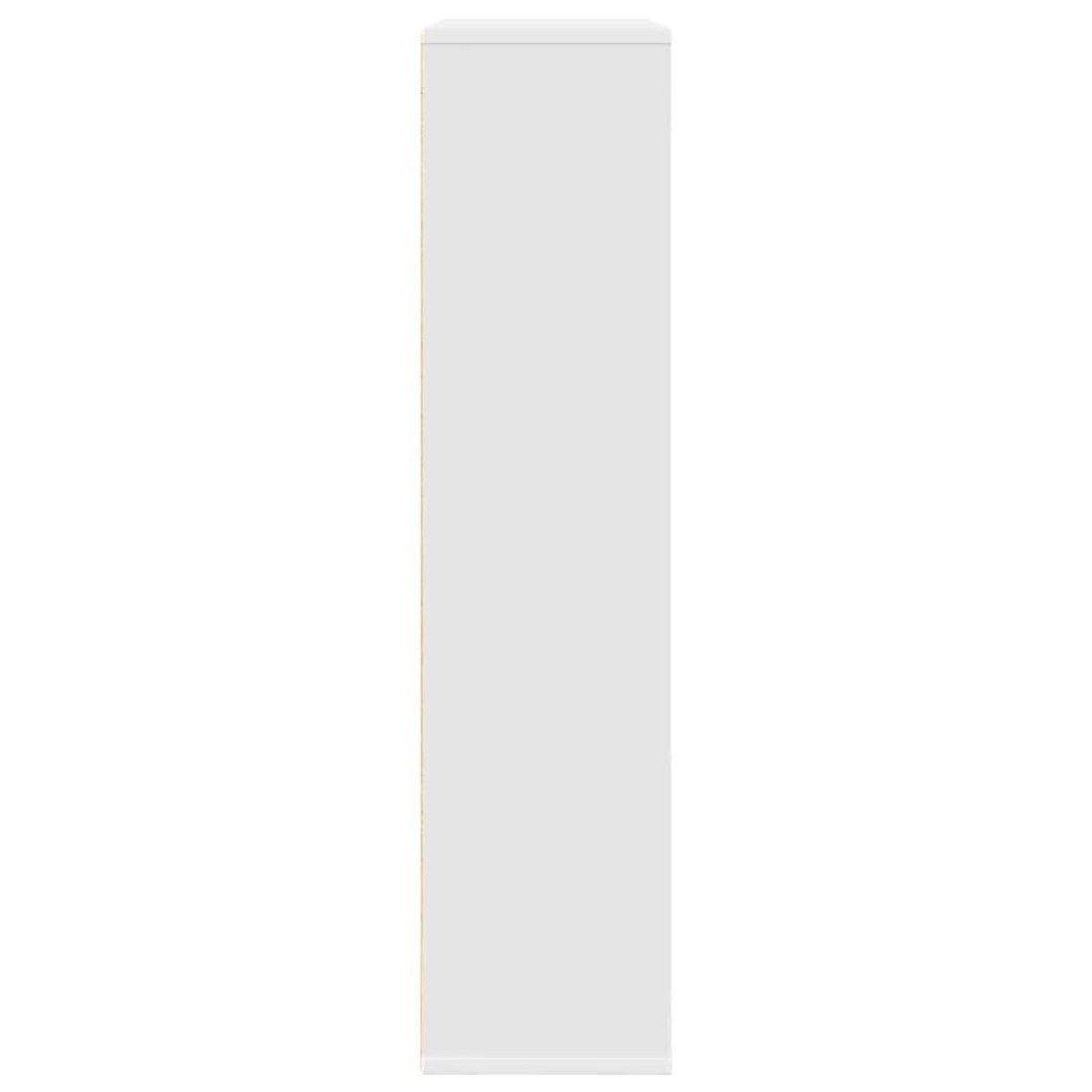 vidaXL Βιβλιοθήκη Λευκή 89x24x101,5 εκ. από Επεξεργασμένο Ξύλο