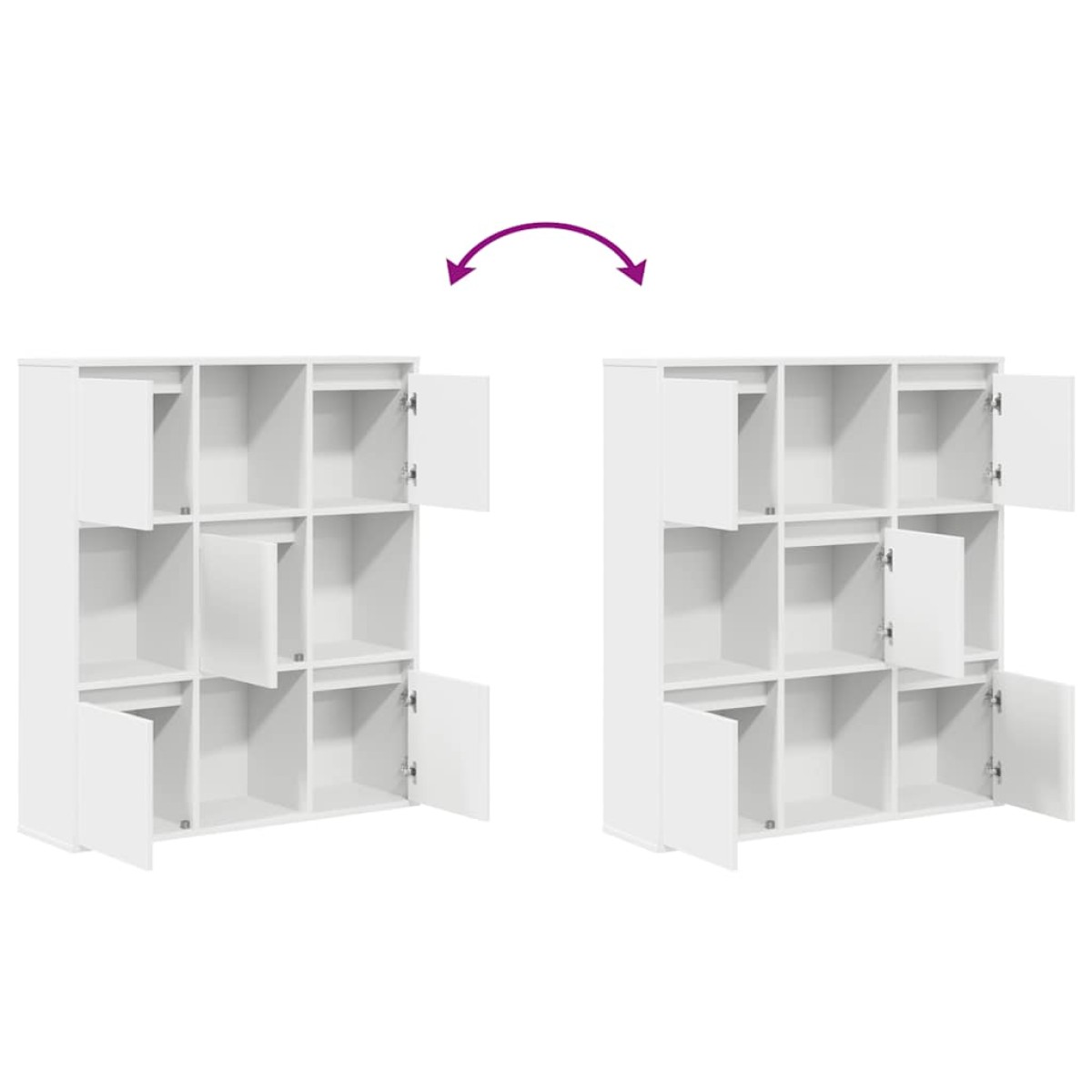 vidaXL Βιβλιοθήκη Λευκή 89x24x101,5 εκ. από Επεξεργασμένο Ξύλο