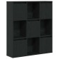 vidaXL Βιβλιοθήκη Μαύρη Δρυς 89x24x101,5 εκ. Κατασκευασμένο ξύλο