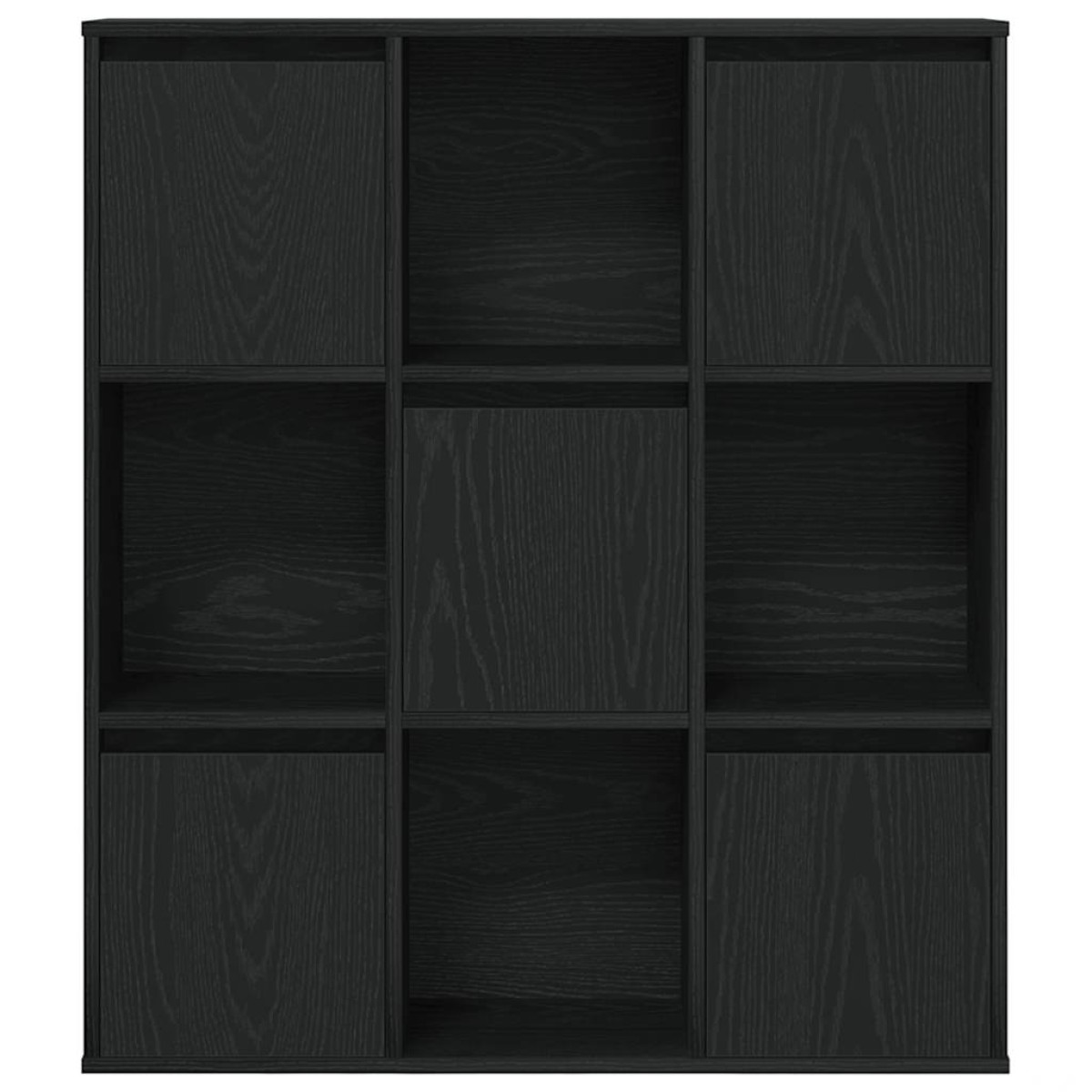 vidaXL Βιβλιοθήκη Μαύρη Δρυς 89x24x101,5 εκ. Κατασκευασμένο ξύλο