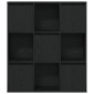 vidaXL Βιβλιοθήκη Μαύρη Δρυς 89x24x101,5 εκ. Κατασκευασμένο ξύλο
