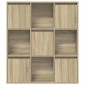 vidaXL Βιβλιοθήκη Sonoma Δρυς 89x24x101,5 εκ. από Επεξεργασμένο Ξύλο