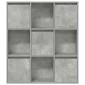 vidaXL Βιβλιοθήκη Γκρι Σκυροδέματος 89x24x101,5 εκ. Επεξεργ. Ξύλο