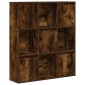 vidaXL Βιβλιοθήκη Καπνιστή Δρυς 89x24x101,5 εκ. από Επεξεργασμένο Ξύλο