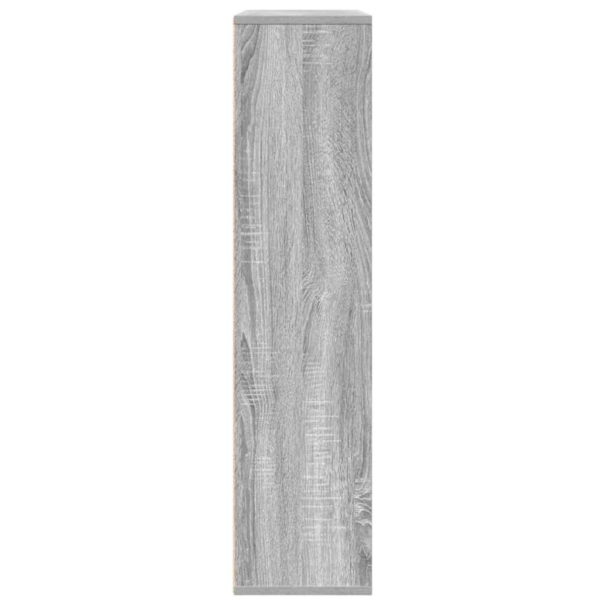vidaXL Βιβλιοθήκη Γκρι Sonoma 89x24x101,5 εκ. από Επεξεργασμένο Ξύλο