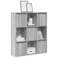 vidaXL Βιβλιοθήκη Γκρι Sonoma 89x24x101,5 εκ. από Επεξεργασμένο Ξύλο