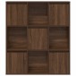 vidaXL Βιβλιοθήκη Καφέ Δρυς 89x24x101,5 εκ. από Επεξεργασμένο Ξύλο