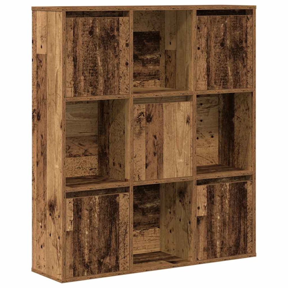 vidaXL Βιβλιοθήκη Όψη Παλαιού Ξύλου 89x24x101,5 εκ. Επεξεργασμένο Ξύλο