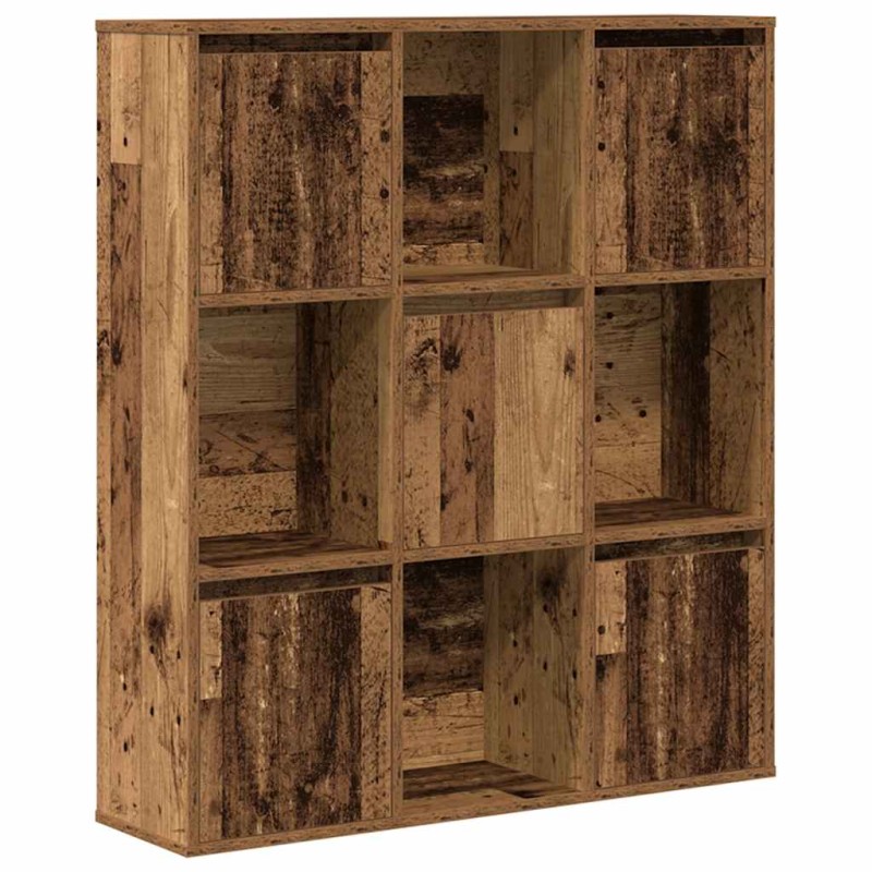 vidaXL Βιβλιοθήκη Όψη Παλαιού Ξύλου 89x24x101,5 εκ. Επεξεργασμένο Ξύλο