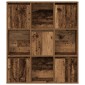 vidaXL Βιβλιοθήκη Όψη Παλαιού Ξύλου 89x24x101,5 εκ. Επεξεργασμένο Ξύλο
