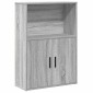 vidaXL Βιβλιοθήκη Γκρι Sonoma 60x24x85 εκ. από Επεξεργασμένο Ξύλο