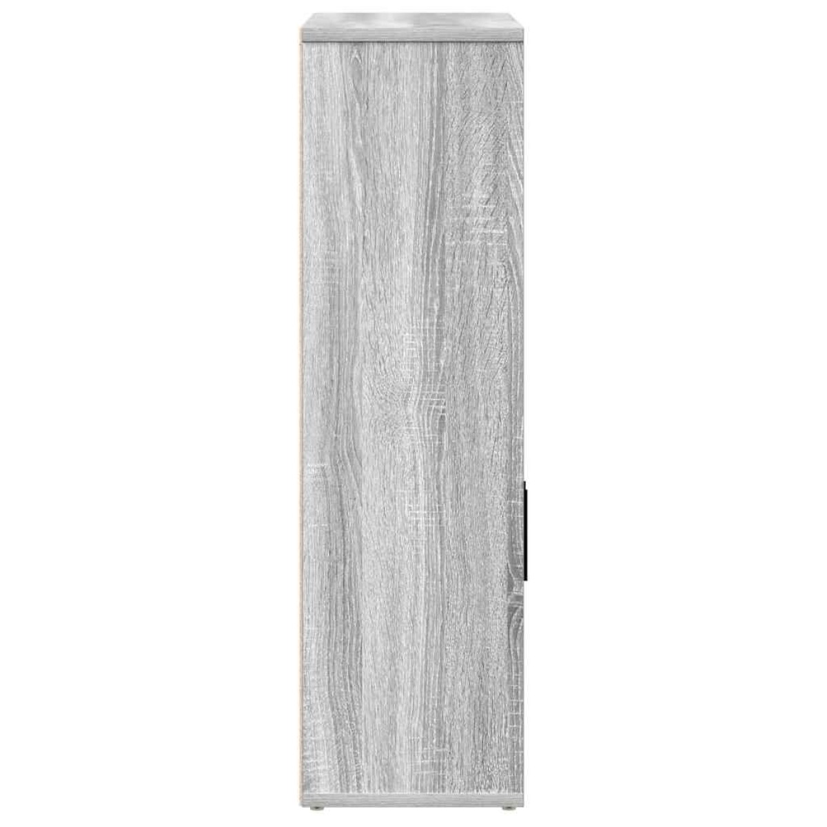 vidaXL Βιβλιοθήκη Γκρι Sonoma 60x24x85 εκ. από Επεξεργασμένο Ξύλο