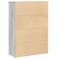 vidaXL Βιβλιοθήκη Γκρι Sonoma 60x24x85 εκ. από Επεξεργασμένο Ξύλο
