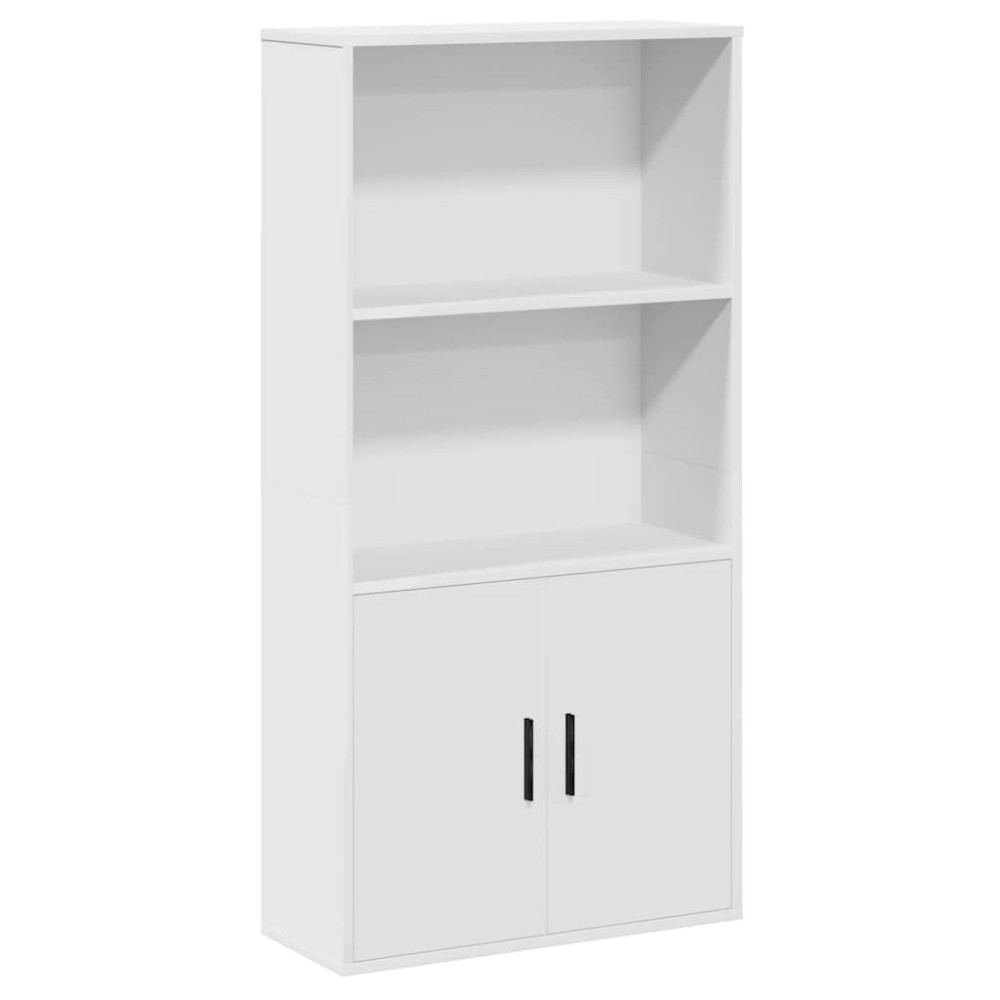 vidaXL Βιβλιοθήκη Λευκή 60x24x120 εκ. από Επεξεργασμένο Ξύλο