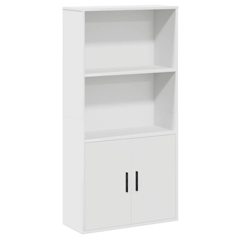 vidaXL Βιβλιοθήκη Λευκή 60x24x120 εκ. από Επεξεργασμένο Ξύλο