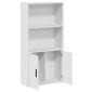 vidaXL Βιβλιοθήκη Λευκή 60x24x120 εκ. από Επεξεργασμένο Ξύλο