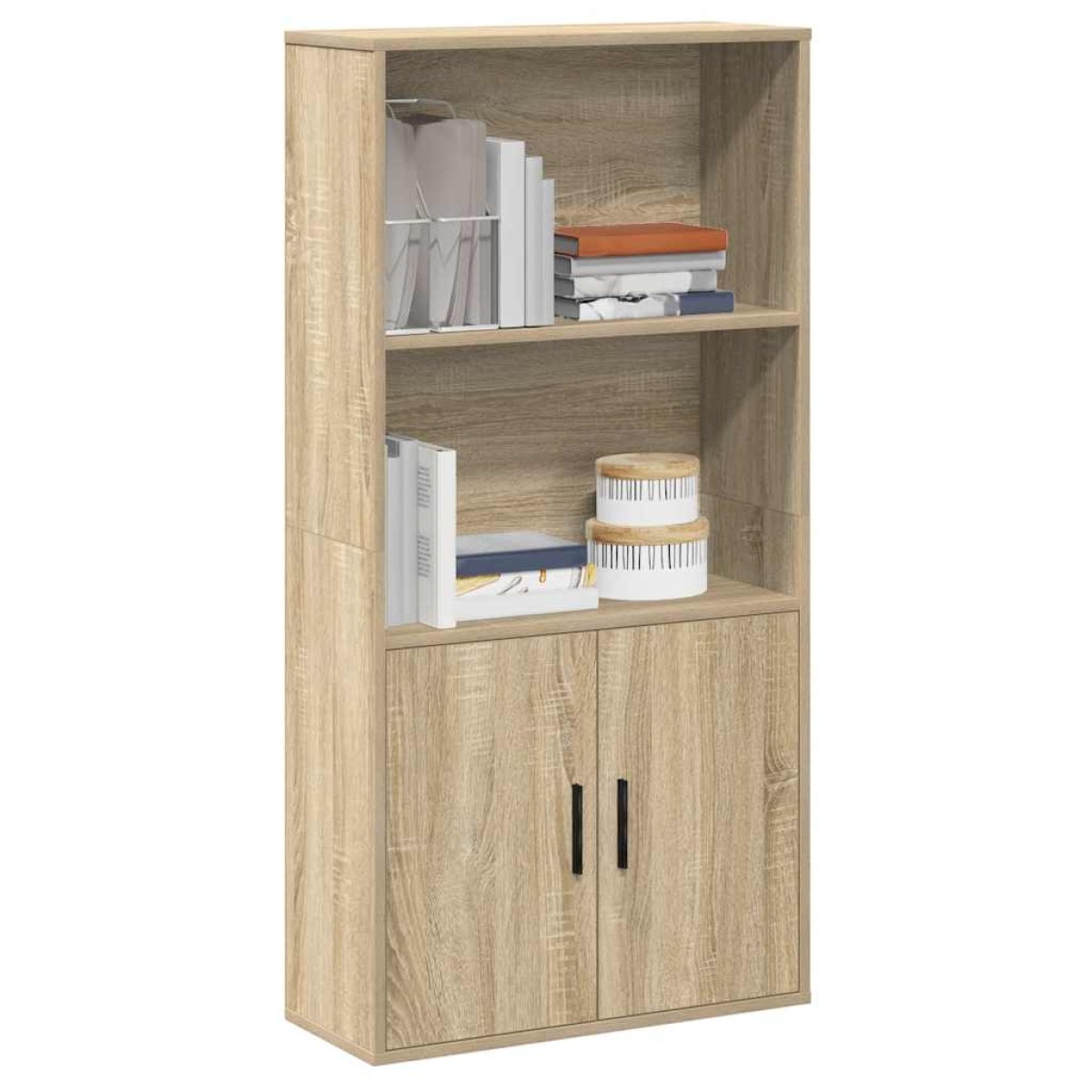 vidaXL Βιβλιοθήκη Sonoma Δρυς 60x24x120 εκ. από Επεξεργασμένο Ξύλο