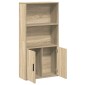 vidaXL Βιβλιοθήκη Sonoma Δρυς 60x24x120 εκ. από Επεξεργασμένο Ξύλο