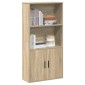 vidaXL Βιβλιοθήκη Sonoma Δρυς 60x24x120 εκ. από Επεξεργασμένο Ξύλο