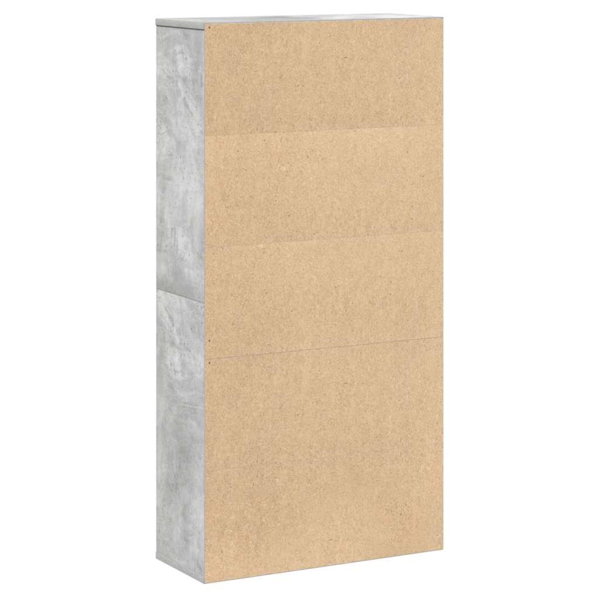 vidaXL Βιβλιοθήκη Γκρι Σκυροδέματος 60x24x120 εκ. Επεξεργ. Ξύλο
