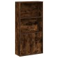 vidaXL Βιβλιοθήκη Καπνιστή Δρυς 60x24x120 εκ. από Επεξεργασμένο Ξύλο