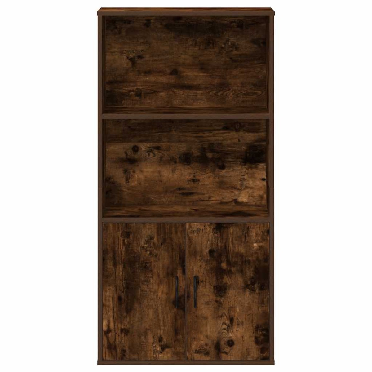 vidaXL Βιβλιοθήκη Καπνιστή Δρυς 60x24x120 εκ. από Επεξεργασμένο Ξύλο