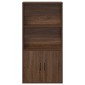 vidaXL Βιβλιοθήκη Καφέ Δρυς 60x24x120 εκ. από Επεξεργασμένο Ξύλο