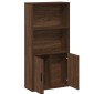 vidaXL Βιβλιοθήκη Καφέ Δρυς 60x24x120 εκ. από Επεξεργασμένο Ξύλο
