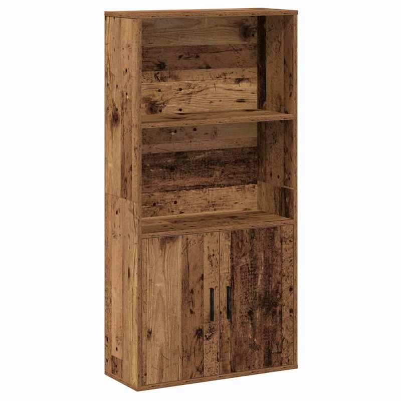 vidaXL Βιβλιοθήκη Όψη Παλαιού Ξύλου 60x24x120 εκ. Επεξεργασμένο Ξύλο