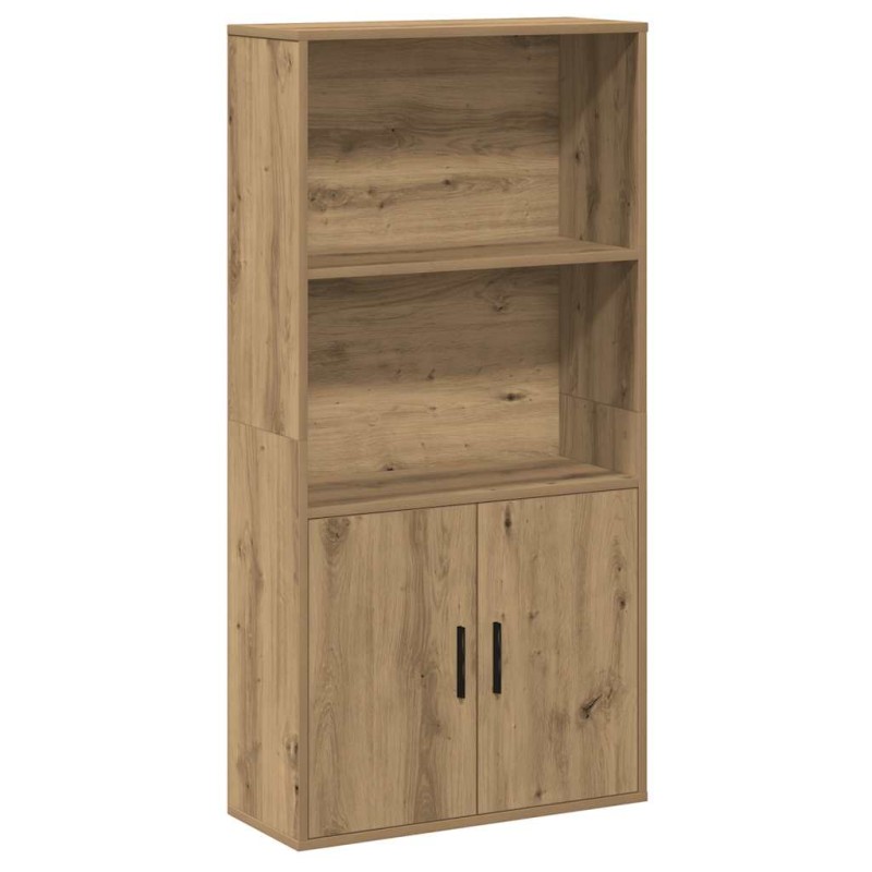 vidaXL Βιβλιοθήκη Αρτισιανή Δρυς 60x24x120 εκ. Επεξ. Ξύλο