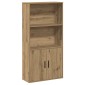 vidaXL Βιβλιοθήκη Αρτισιανή Δρυς 60x24x120 εκ. Επεξ. Ξύλο