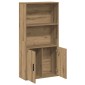 vidaXL Βιβλιοθήκη Αρτισιανή Δρυς 60x24x120 εκ. Επεξ. Ξύλο