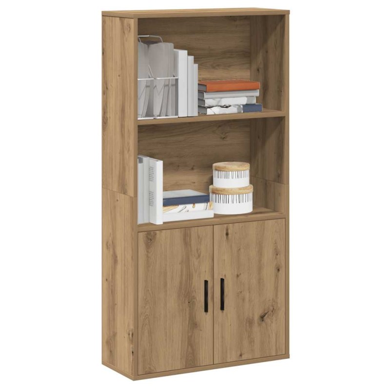 vidaXL Βιβλιοθήκη Αρτισιανή Δρυς 60x24x120 εκ. Επεξ. Ξύλο