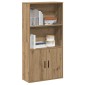 vidaXL Βιβλιοθήκη Αρτισιανή Δρυς 60x24x120 εκ. Επεξ. Ξύλο