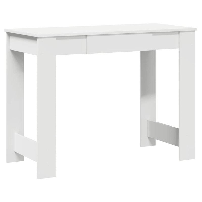 Γραφείο vidaXL Λευκό 100x45x75 cm Κατασκευασμένο ξύλο