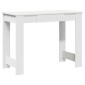 Γραφείο vidaXL Λευκό 100x45x75 cm Κατασκευασμένο ξύλο