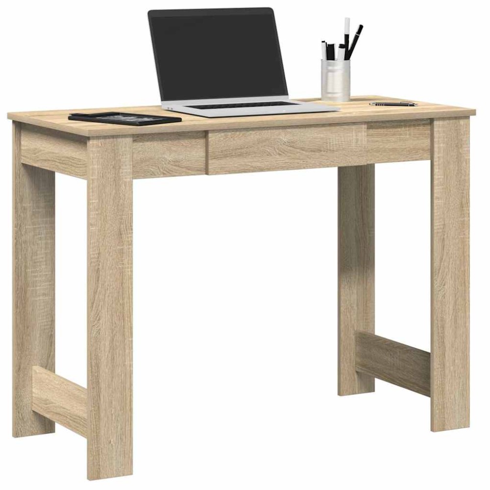vidaXL Γραφείο Sonoma Δρυς 100x45x75 εκ. από Επεξεργασμένο Ξύλο